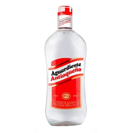 Litro aguardiente tapa roja litro