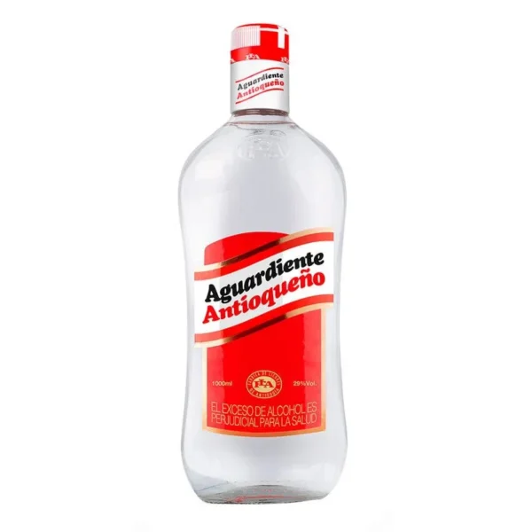 Litro aguardiente tapa roja litro
