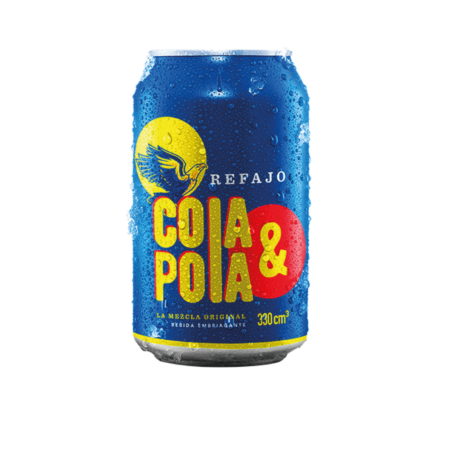 Cola y pola lata