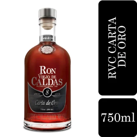Ron caldas botella 8 añoss