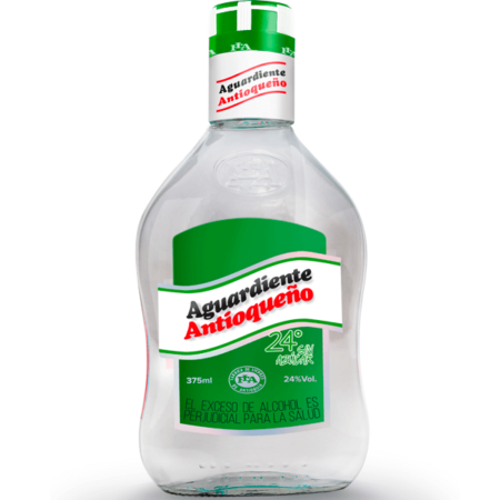 AGUARDIENTE MEDIA TAPA VERDE