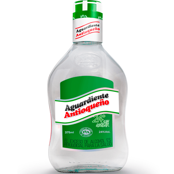 AGUARDIENTE MEDIA TAPA VERDE
