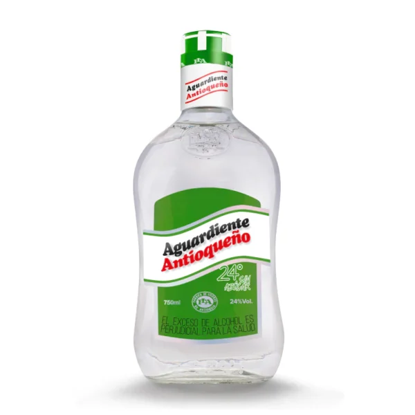 AGUARDIENTE BOTELLA TAPA VERDE750 ml